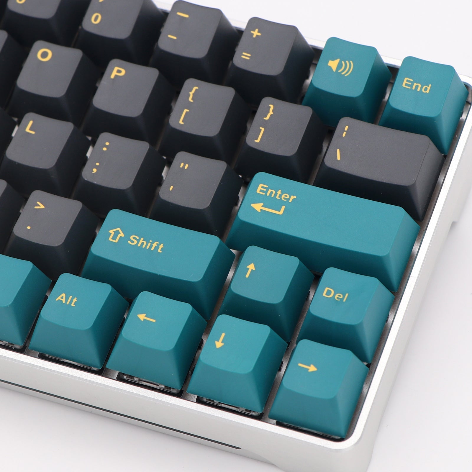 HKM-105875 Mars Green Two-Color PBT Mechanical Keyboard Keycap Set - 126 Keys for Various Configurations