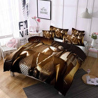 HKM-106003 Egyptian Culture Inspired 3D Bedding Set in Floral Design – Multiple Sizes Available