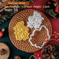 HKM-106131 Christmas Cartoon Dog Cookie Cutter for Festive Baking Fun