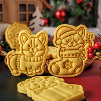 HKM-106131 Christmas Cartoon Dog Cookie Cutter for Festive Baking Fun