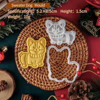 HKM-106131 Christmas Cartoon Dog Cookie Cutter for Festive Baking Fun