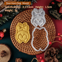 HKM-106131 Christmas Cartoon Dog Cookie Cutter for Festive Baking Fun