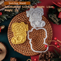 HKM-106131 Christmas Cartoon Dog Cookie Cutter for Festive Baking Fun