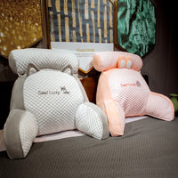 HKM-106131 Large Cartoon Lumbar Support Cushion - Husky, Dinosaur, Elephant, Rabbit, and Bread Carrot Options