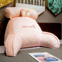 HKM-106131 Large Cartoon Lumbar Support Cushion - Husky, Dinosaur, Elephant, Rabbit, and Bread Carrot Options