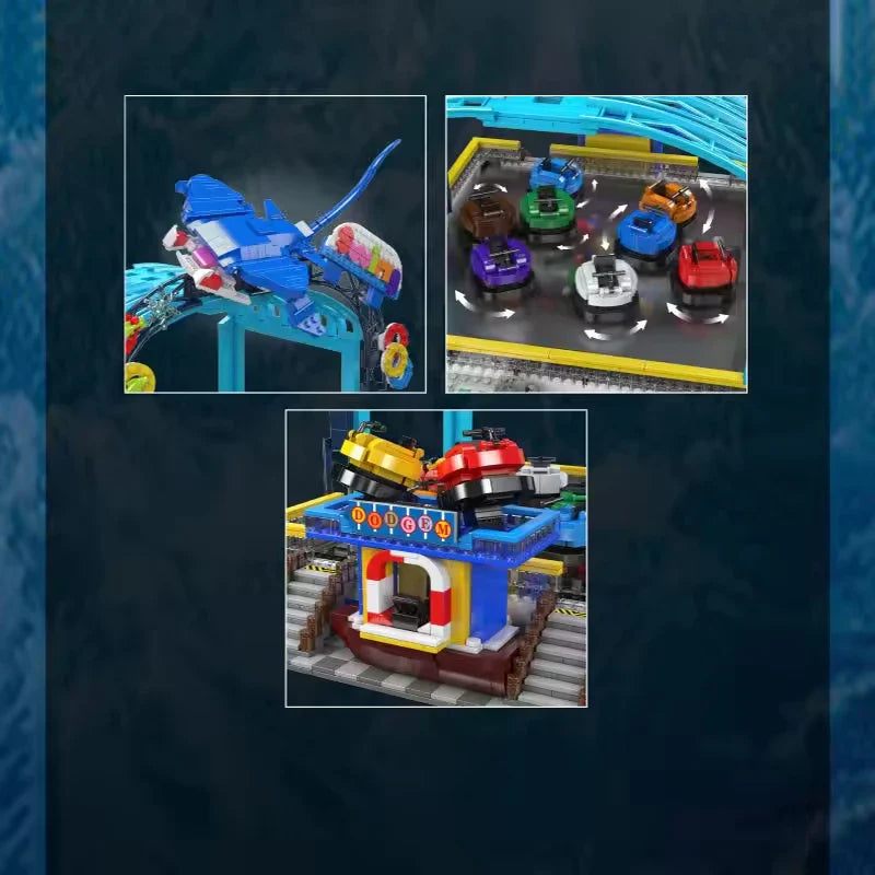 KTX-106259 Electric Remote Control Bumper Boat Building Block Set - 2044 Pieces, Model Theme, For Ages 8 and Up