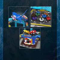 HKM-106259 Electric Remote Control Bumper Boat Building Block Set - 2044 Pieces, Model Theme, For Ages 8 and Up