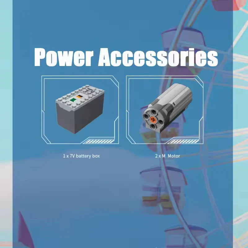 KTX-106259 Electric Remote Control Bumper Boat Building Block Set - 2044 Pieces, Model Theme, For Ages 8 and Up