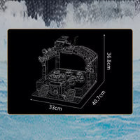 HKM-106259 Electric Remote Control Bumper Boat Building Block Set - 2044 Pieces, Model Theme, For Ages 8 and Up