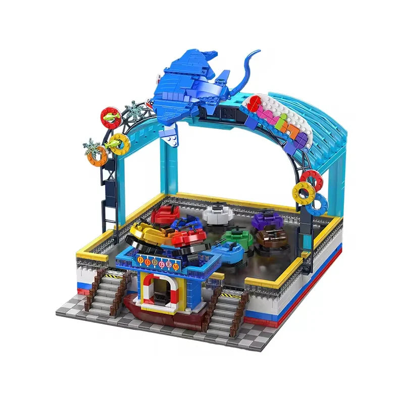 KTX-106259 Electric Remote Control Bumper Boat Building Block Set - 2044 Pieces, Model Theme, For Ages 8 and Up