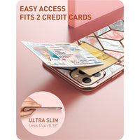 HKM-106259 iPhone 11 Pro Soft TPU Case with Card Slot and Diamond Texture