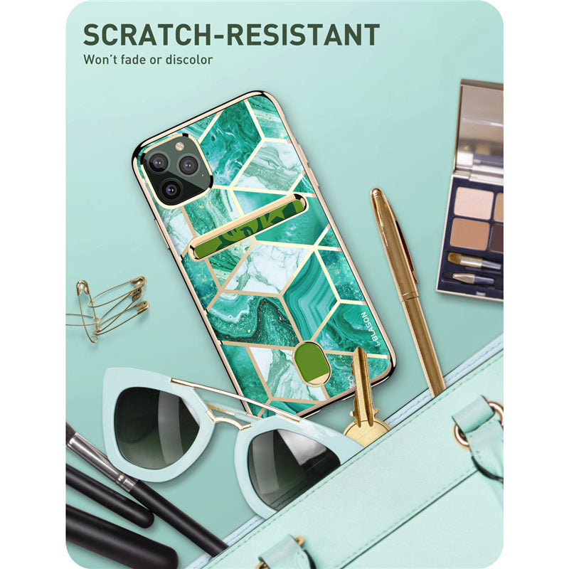 HKM-106259 iPhone 11 Pro Soft TPU Case with Card Slot and Diamond Texture