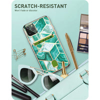 HKM-106259 iPhone 11 Pro Soft TPU Case with Card Slot and Diamond Texture