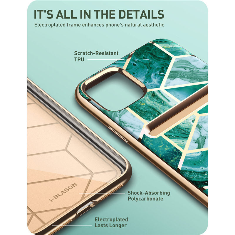 HKM-106259 iPhone 11 Pro Soft TPU Case with Card Slot and Diamond Texture