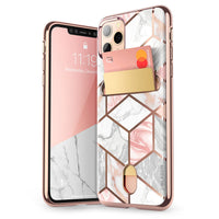HKM-106259 iPhone 11 Pro Soft TPU Case with Card Slot and Diamond Texture