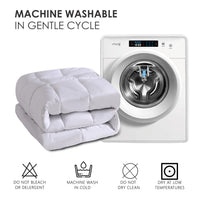 HKM-106323 Breathable White Plaid All-Season Quilt with Microfiber Filling, OKO-100 Certified