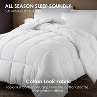 HKM-106323 Breathable White Plaid All-Season Quilt with Microfiber Filling, OKO-100 Certified