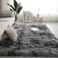HKM-106387 Plush Peacock Blue Floor Mat for Under Bed and Coffee Table, Multiple Sizes Available