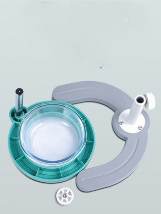 HKM-106515 Single Bowl Dual Use Pet Feeder with Durable ABS and Metal Design - Pink and Mint Green Options