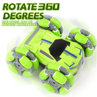 HKM-106579 Double-Sided Remote Control Drift Car - 2.4GHz Spinning Stunt Vehicle for Kids
