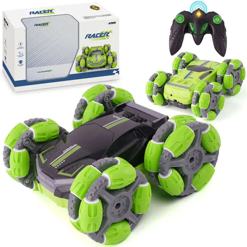 HKM-106579 Double-Sided Remote Control Drift Car - 2.4GHz Spinning Stunt Vehicle for Kids