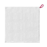 HKM-106579 Soft Pure Cotton Children's Towel in White, Pink, Blue, Gray, and Orange - Quick-Dry Square Design (34x33 cm)