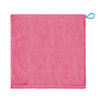 HKM-106579 Soft Pure Cotton Children's Towel in White, Pink, Blue, Gray, and Orange - Quick-Dry Square Design (34x33 cm)