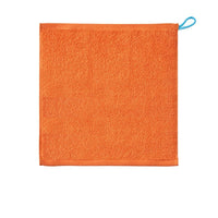 HKM-106579 Soft Pure Cotton Children's Towel in White, Pink, Blue, Gray, and Orange - Quick-Dry Square Design (34x33 cm)