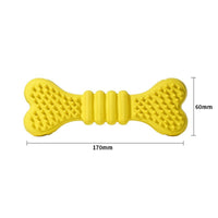 HKM-106643 Large Rubber Chewing Toy for Boredom Relief - 170mm x 60mm Size, Orange and Yellow