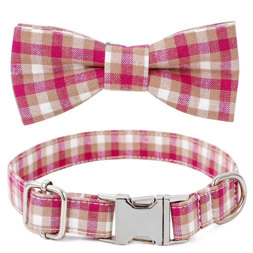 HKM-106707 Cotton Alloy Buckle Dog Collar