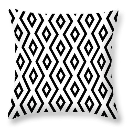 HKM-106707 Single-Sided Peach Skin Pillowcase - Soft Black and White Design, 44cm x 44cm