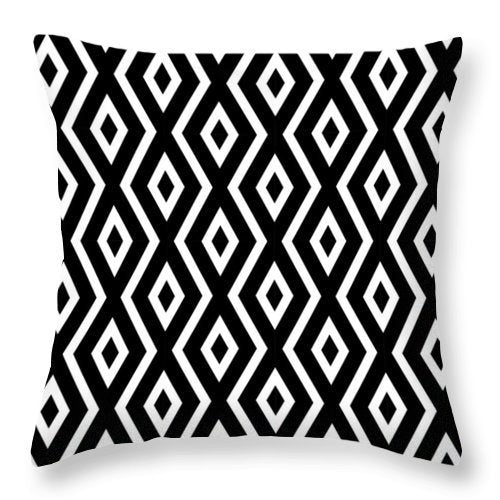 HKM-106707 Single-Sided Peach Skin Pillowcase - Soft Black and White Design, 44cm x 44cm