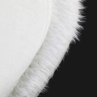 HKM-106771 Plush Faux Fur White Christmas Tree Skirt for Holiday Home Decor - Multiple Sizes Available