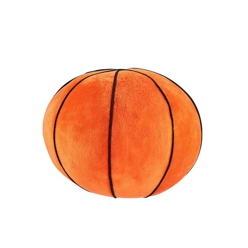 KTX-106835 Creative Football Shaped Plush Cushion for Comfortable Leaning with PP Cotton Filling