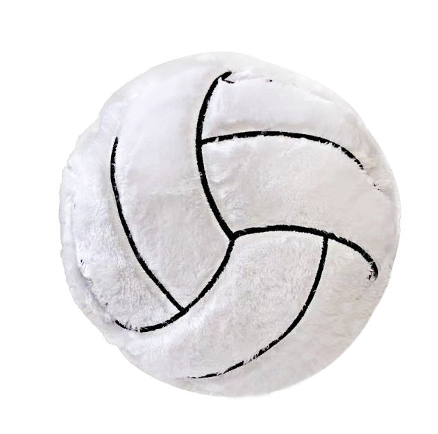 KTX-106835 Creative Football Shaped Plush Cushion for Comfortable Leaning with PP Cotton Filling