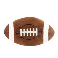 HKM-106835 Creative Football Shaped Plush Cushion for Comfortable Leaning with PP Cotton Filling