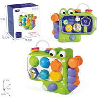 HKM-106963 Educational Dinosaur Sorting and Matching Blocks for Kids - Safe and Engaging Montessori Toy