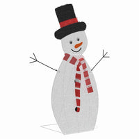 HKM-106963 Light-Up Snowman Family Set - 3-Piece Warm White Holiday Decoration for Indoor and Outdoor Use