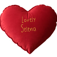 HKM-106963 Red Alien Love Embroidered Pillow Cushion, 40X50cm, Blended Material