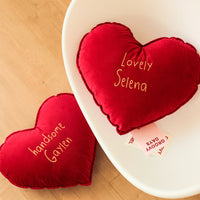 HKM-106963 Red Alien Love Embroidered Pillow Cushion, 40X50cm, Blended Material