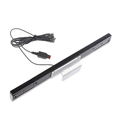 HKM-107027 Wired Infrared Signal Receiver for Wii U with Dual-Sided Tape and Multi-Controller Support