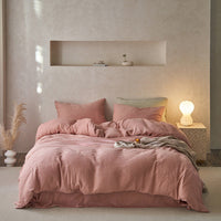 HKM-107155 Japanese-Style Pure Cotton Jacquard Bedding Set - Four Pieces, Various Colors