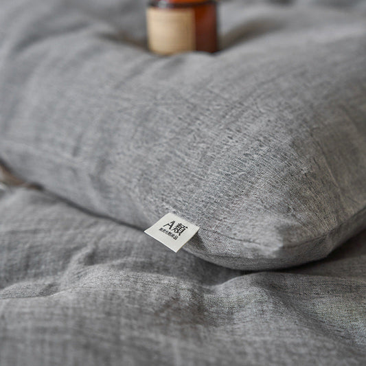 HKM-107155 Japanese-Style Pure Cotton Jacquard Bedding Set - Four Pieces, Various Colors