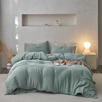 HKM-107155 Japanese-Style Pure Cotton Jacquard Bedding Set - Four Pieces, Various Colors