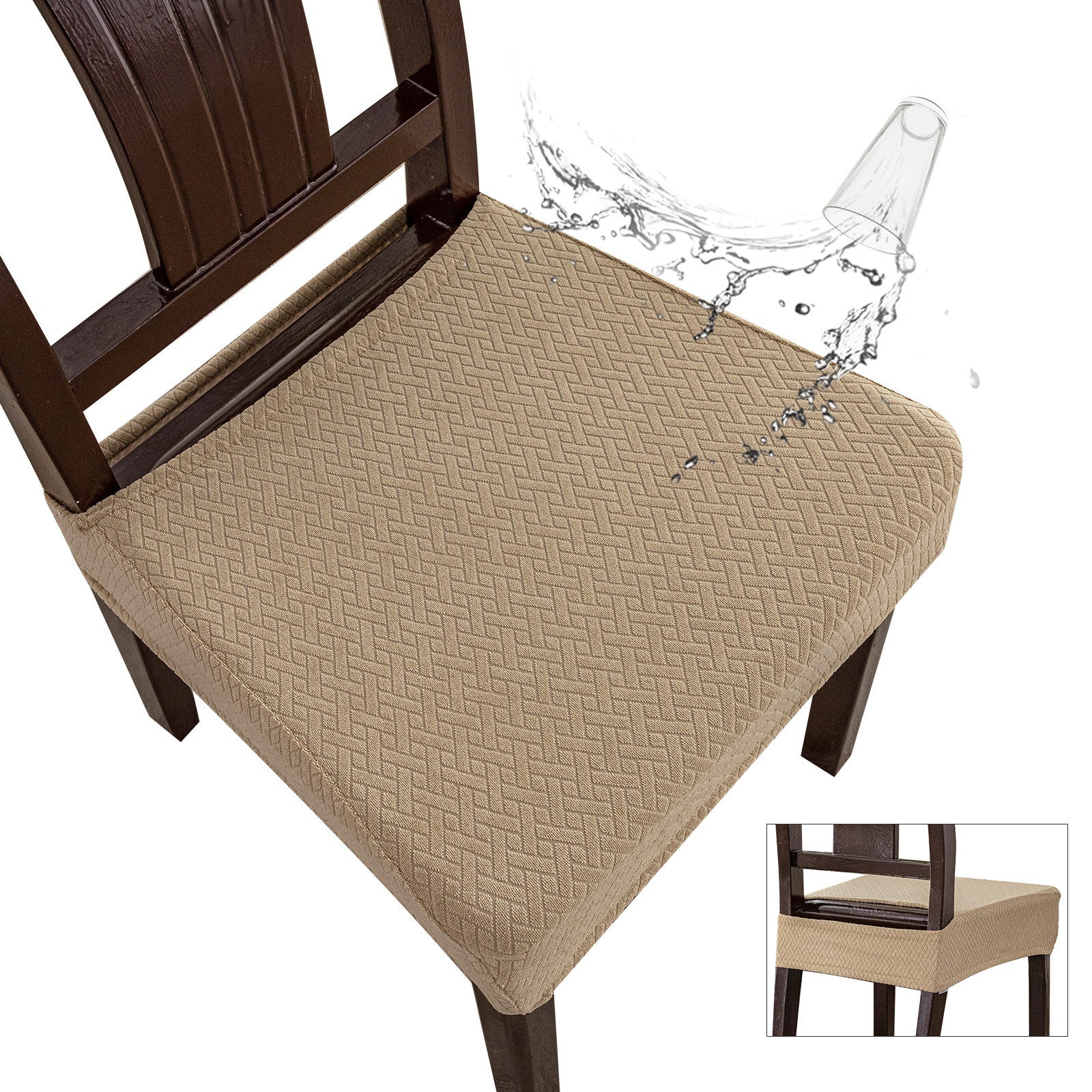 HKM-107219 Waterproof Polyester Rectangular Chair Cover in Various Colors - Non-Slip, Dustproof, Wear-Resistant