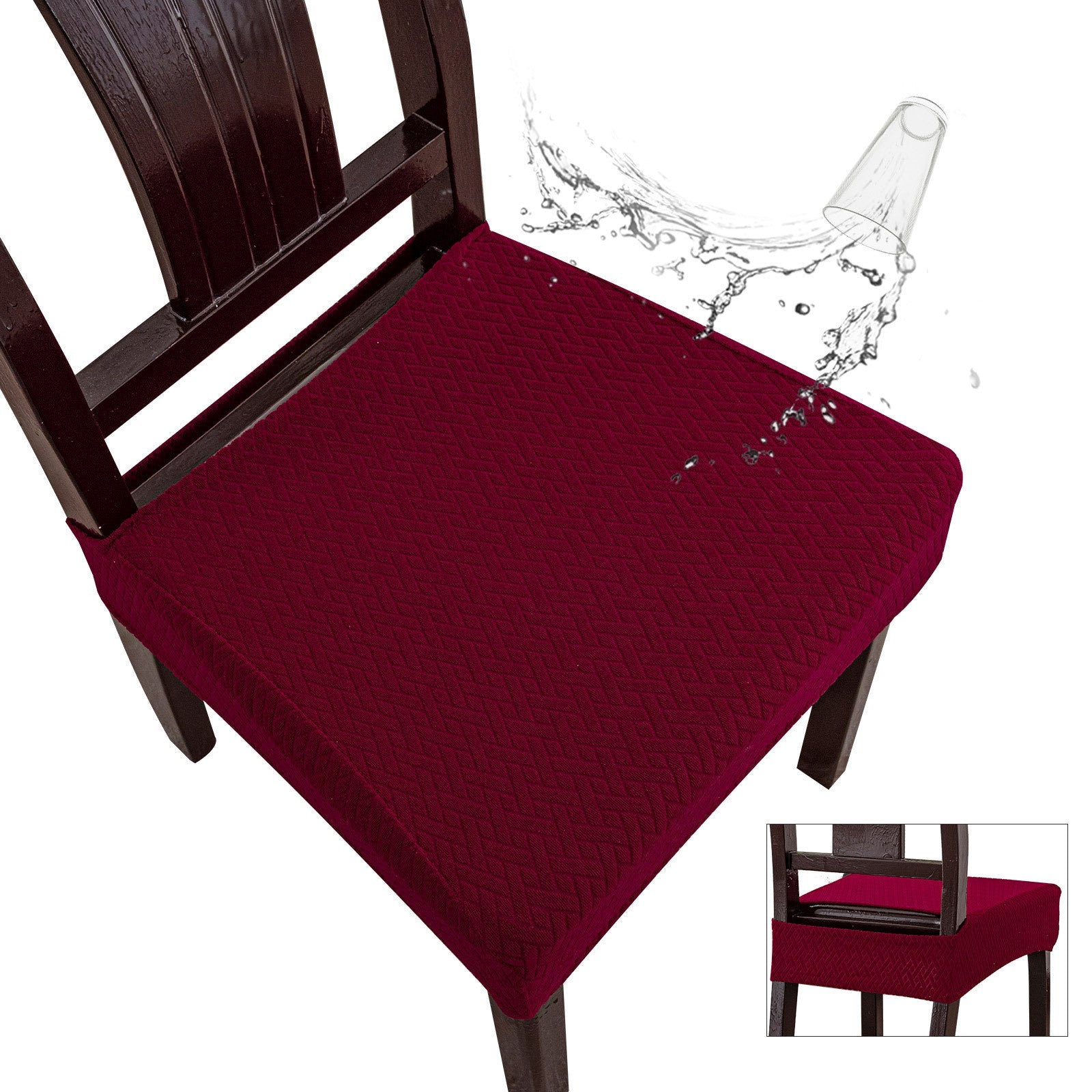 HKM-107219 Waterproof Polyester Rectangular Chair Cover in Various Colors - Non-Slip, Dustproof, Wear-Resistant