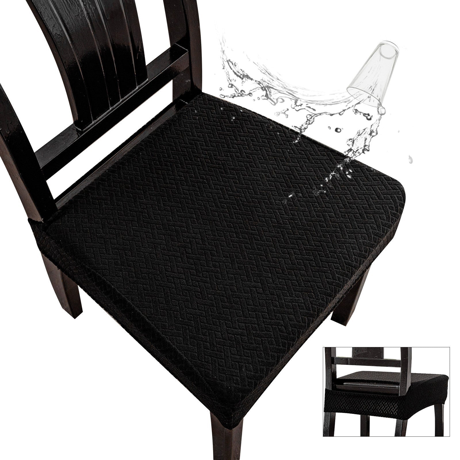 HKM-107219 Waterproof Polyester Rectangular Chair Cover in Various Colors - Non-Slip, Dustproof, Wear-Resistant
