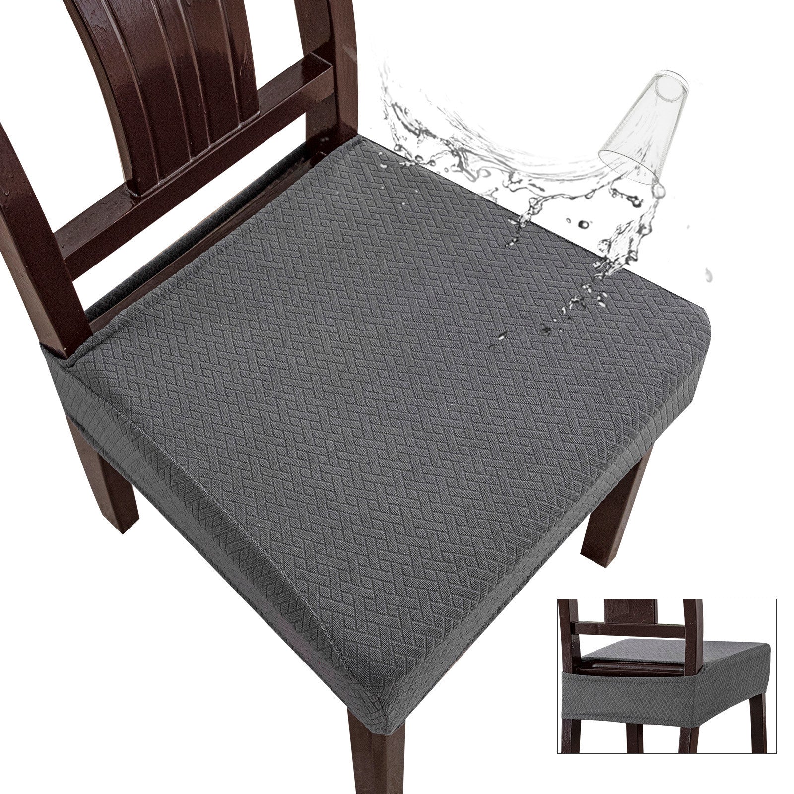 HKM-107219 Waterproof Polyester Rectangular Chair Cover in Various Colors - Non-Slip, Dustproof, Wear-Resistant