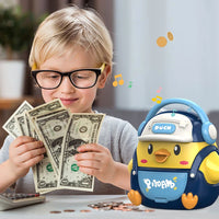 HKM-107411 Electric Fingerprint Digital Money Box with Light and Music for Kids