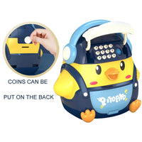 HKM-107411 Electric Fingerprint Digital Money Box with Light and Music for Kids